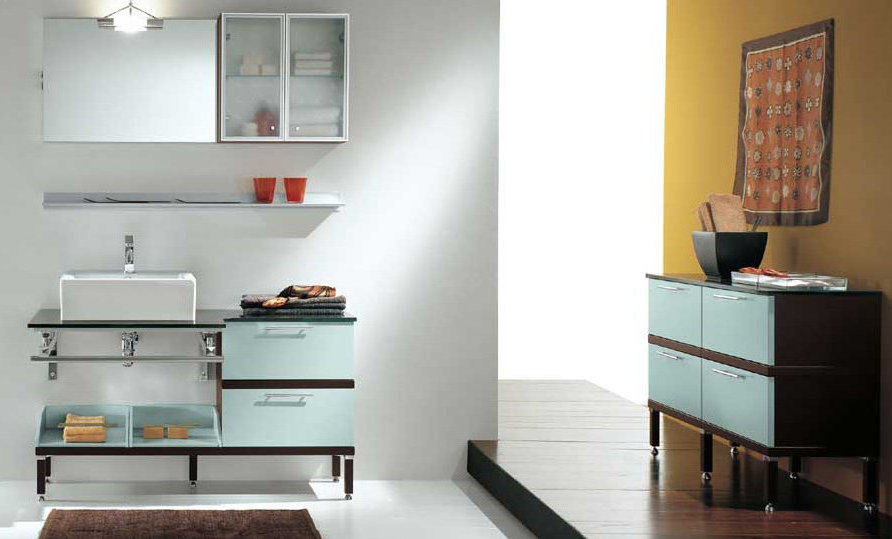 GI63 GIGLIO Комплект мебели для ванной комнаты 120 см ARDECO Ardeco S. R. L 42669 - Вид №1