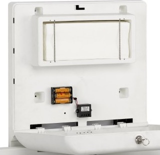 CP0016HCS-I Горизонтальное пеленальное кресло из полипропилена и сатинированной нержавеющей стали с ионизатором mediclinics  - Вид №3