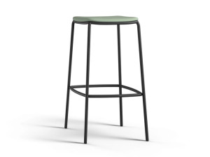 Стальной барный стул с подставкой для ног