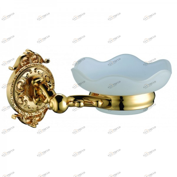 Мыльница стекло к стене Hayta (Германия) 13904-1/GOLD sun-id-561707