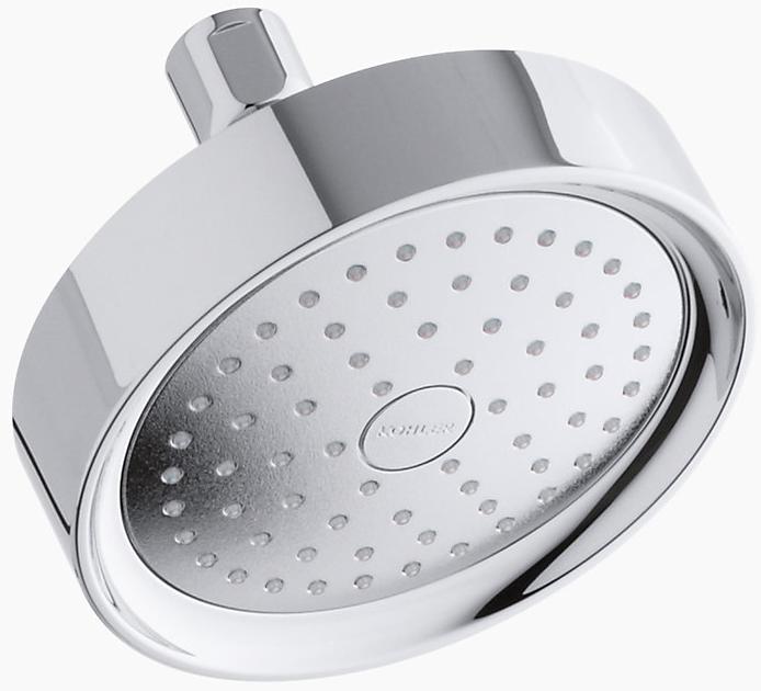 KOHLER Однофункциональная настенная душевая лейка Purist 2,5 галлона в минуту с технологией всасывания воздуха Katalyst K-965-AK-BN  - Вид №1