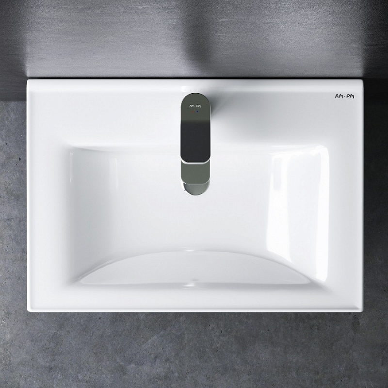 M85AWCC0652WG Раковина мебельная керамическая 65 см встроенная цвет: белый глянец AM.PM X-Joy 