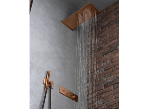 Латунный утопленный термостатический набор для душа с ручным душем