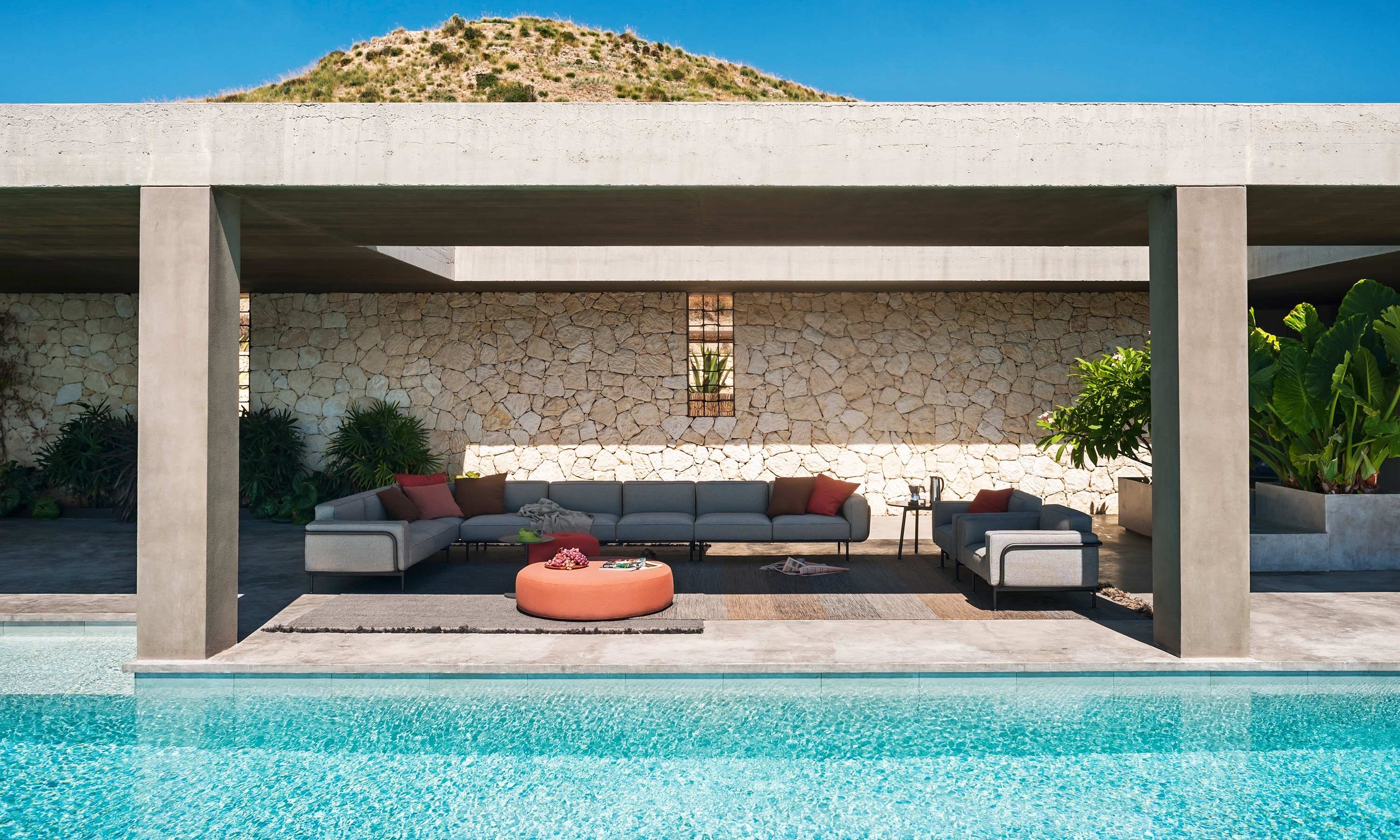 2-местный тканевый садовый диван RODA Extendo ARCH-00100079 - Вид №8