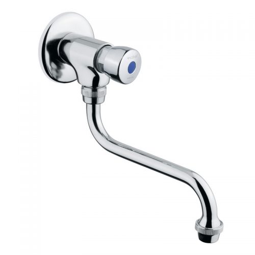 08015/E Idral Настенный самозакрывающийся смеситель для раковины / раковины серии CLASSIC с кнопкой и поворотным изливом 