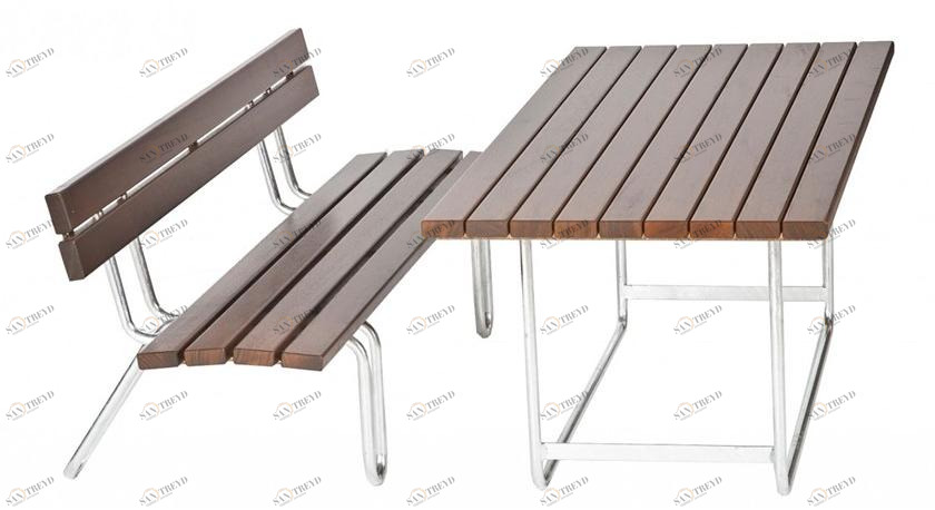 Euroform W Прямоугольный деревянный стол для общественных мест  315 