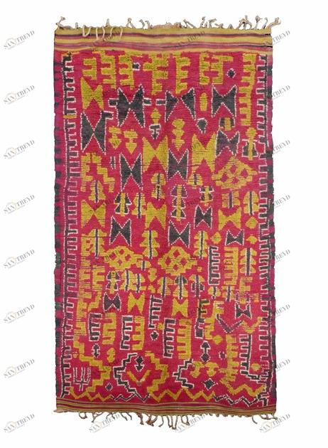 AFOLKI Прямоугольный шерстяной коврик с длинным ворсом и узором Talsent Ta822be