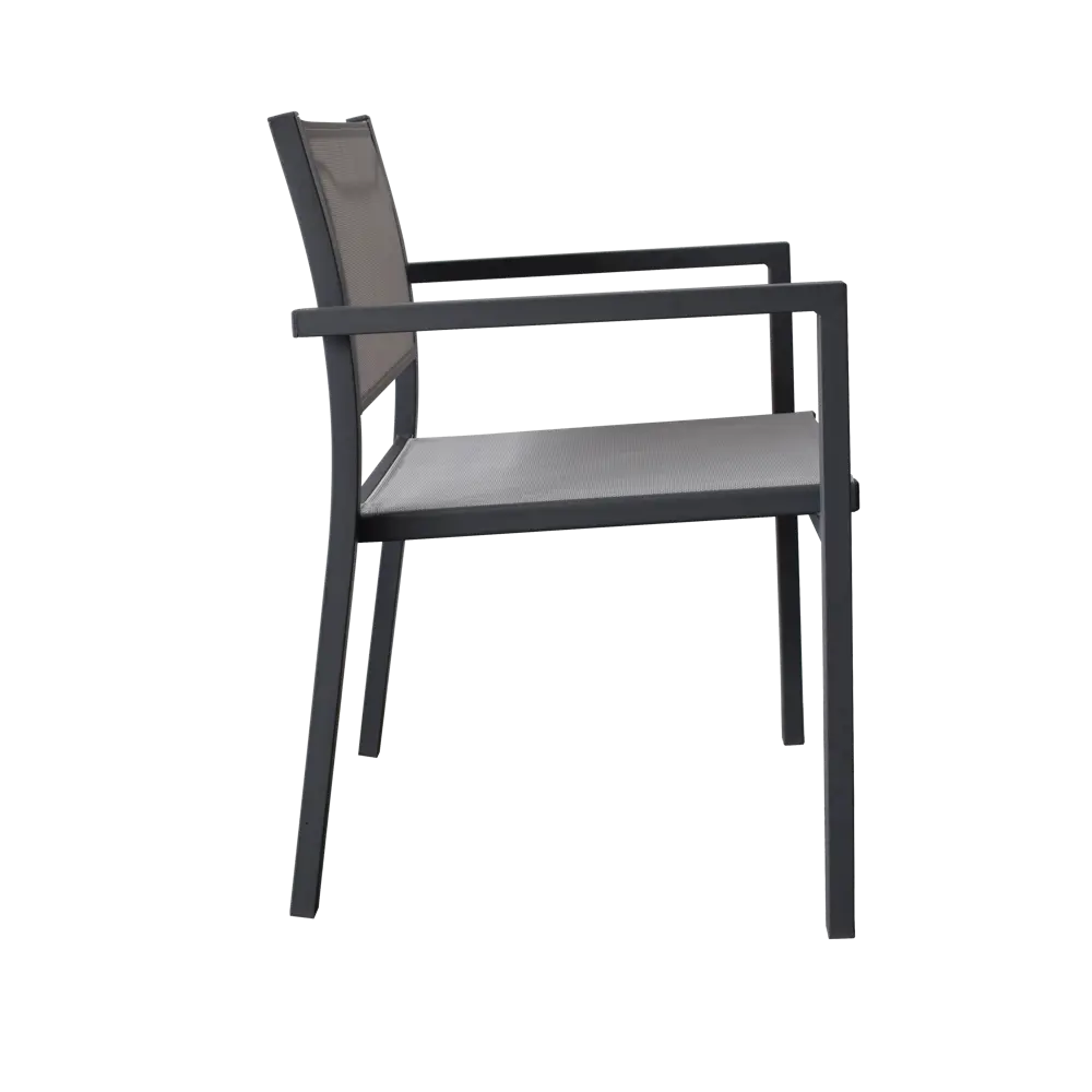 Кресло садовое Steel 55x80x55 см сталь/текстилен антрацит 82558754 STLM-2126510 Santreyd  - Вид №3