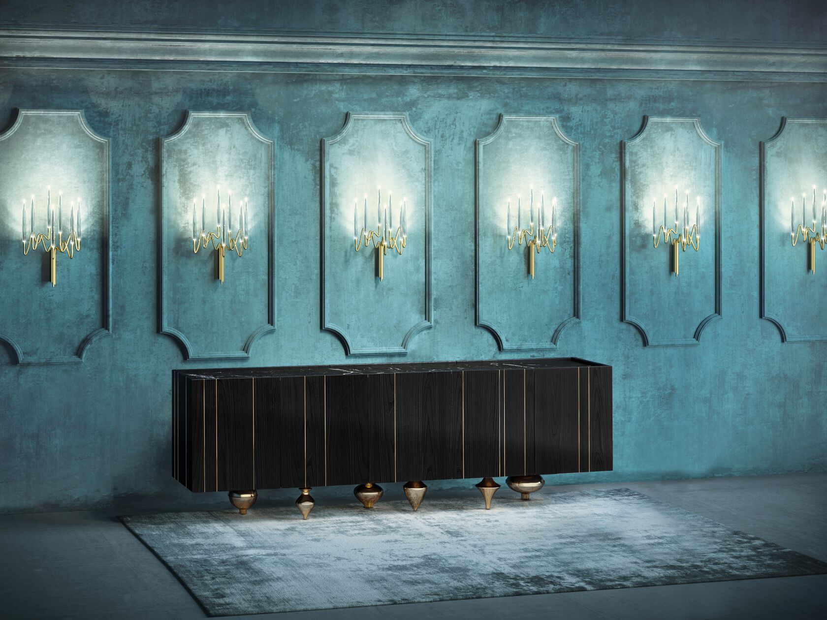 Светодиодный настенный светильник ручной работы Il Pezzo Mancante кусок 3 ARCH-00025034 - Вид №2