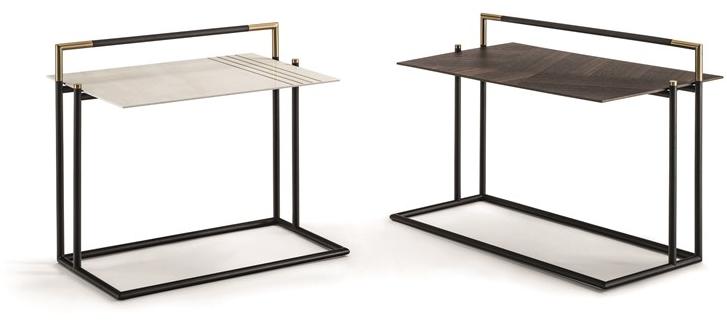 Frigerio Salotti Прямоугольный высокий столик с журнальной стойкой Kevin sun-id-1469027 - Вид №1