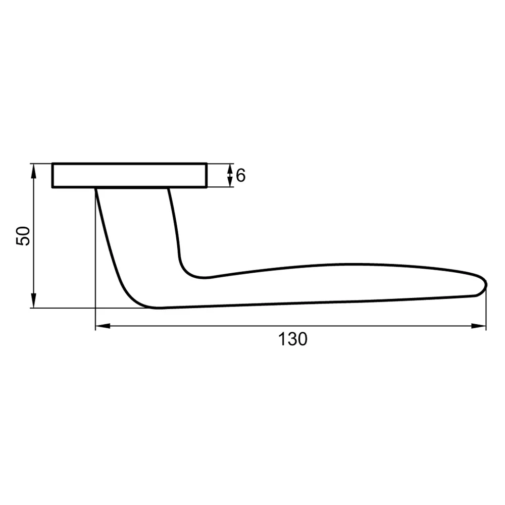 Дверные ручки PUERTO Slim Эспрессо для межкомнатных дверей 86523203 STLM-1478902 - Вид №4