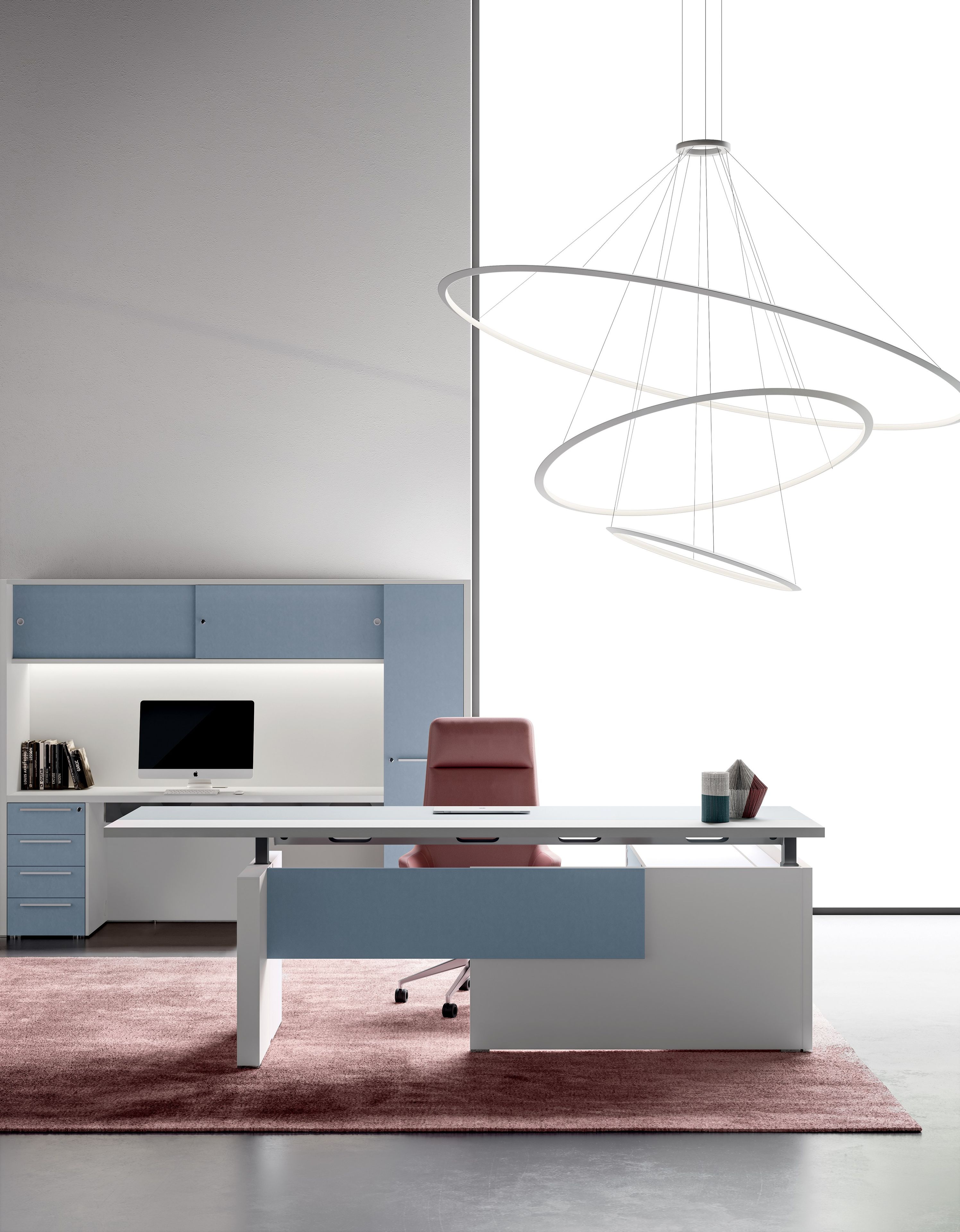 Секционный угловой стол из дерева с ящиками DVO Оксфорд ARCH-00063889 - Вид №6