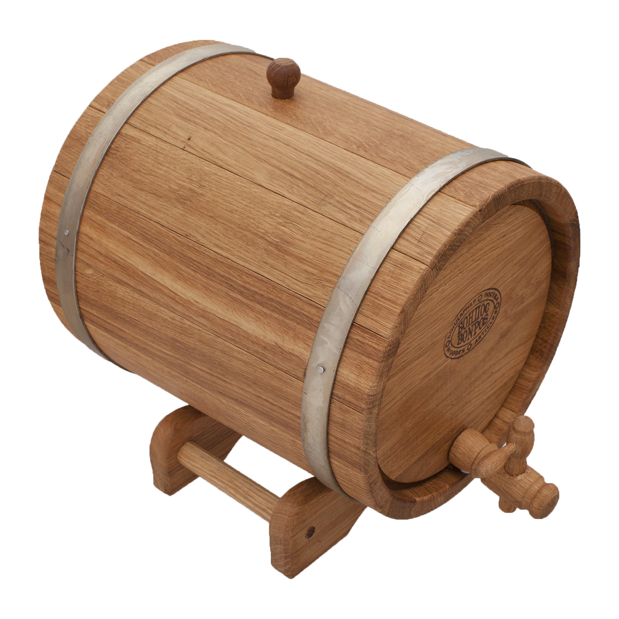 18665123 Жбан дубовый 10 л, на подставке с краном Santreyd 