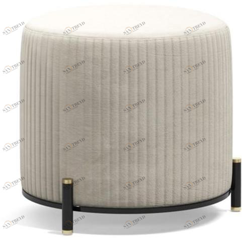 Capital Collection Пуф из круглой ткани с обивкой sun-id-1468221