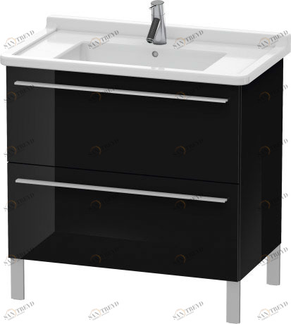 XL653604040 X-Large Тумбочка напольная Черный глянцевый лак Duravit