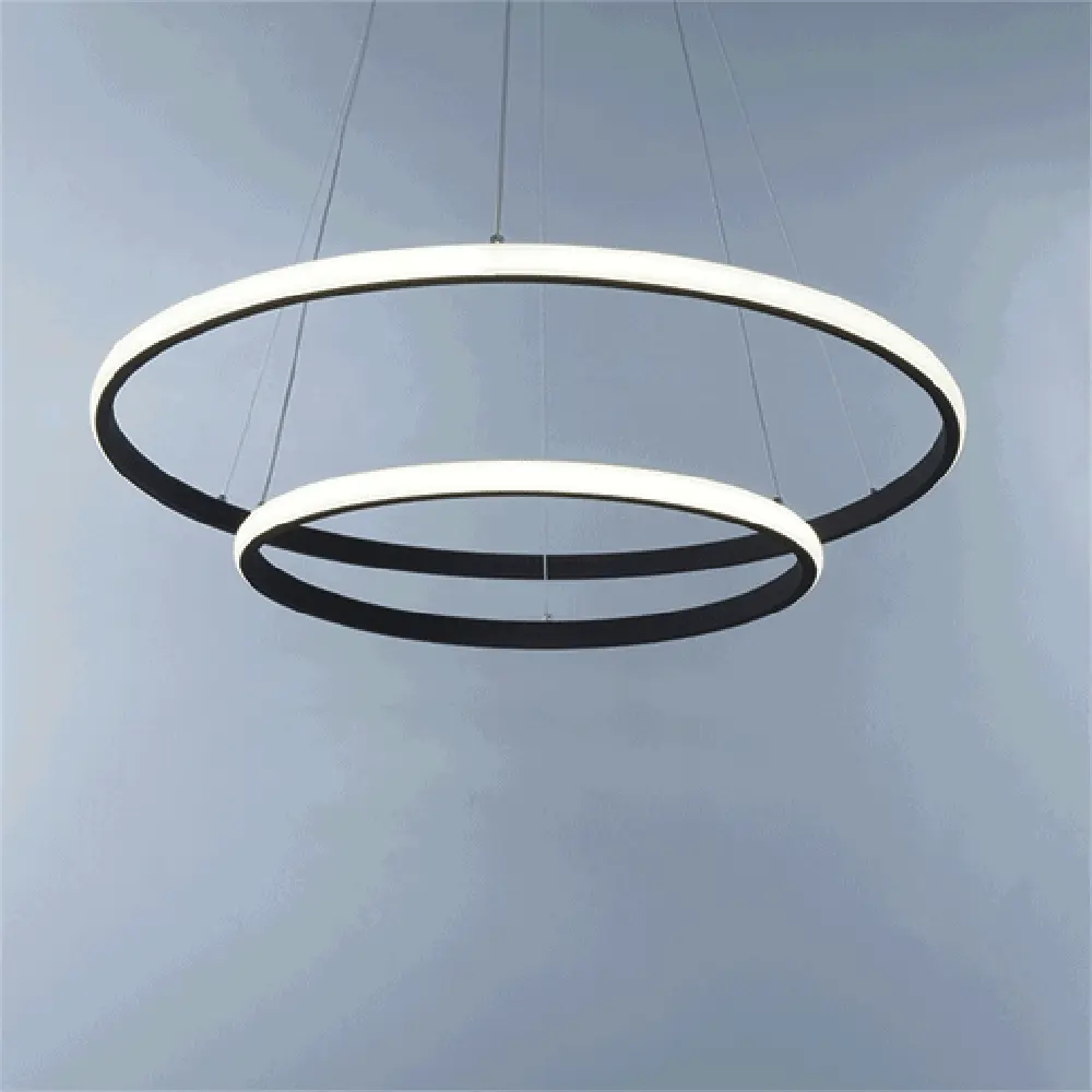 Люстра каскадная потолочная Vitaluce Вита smd 2 лампы 12м² LED цвет нейтральный черный матовый 82015405 STLM-2063657  - Вид №1