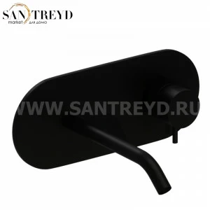 922831 Смеситель встраиваемый для раковины без донного клапана, цвет Черный бархат Kerasan Nolita Италия