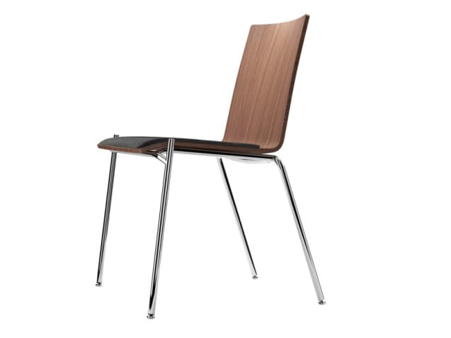 Штабелируемый стул из фанеры с мягким сиденьем THONET S 160 ARCH-00121493