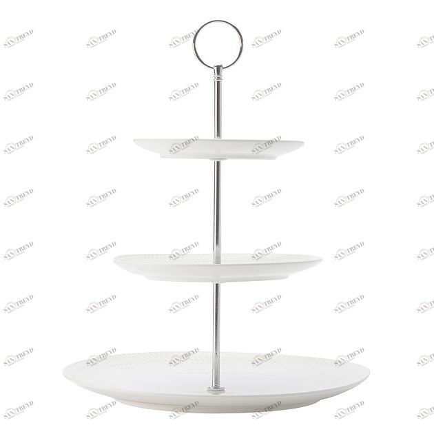 Ваза фарфоровая трехъярусная белая "Даймонд" MAXWELL & WILLIAMS ДАЙМОНД 00-3947075 Белый 