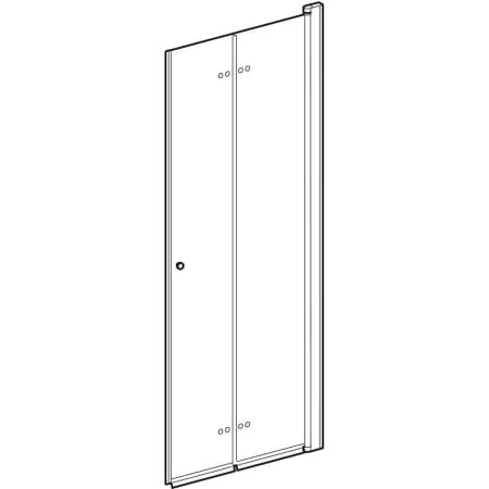 501.854.00.5 Складная дверь IDO Showerama 10-11 Geberit  - Вид №5