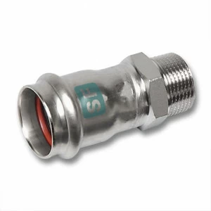 619243G1084 SANHA 19243G пресс.-фит. без силикона ниппель ВПр-НР, нерж.ст. 108,0x4 мм