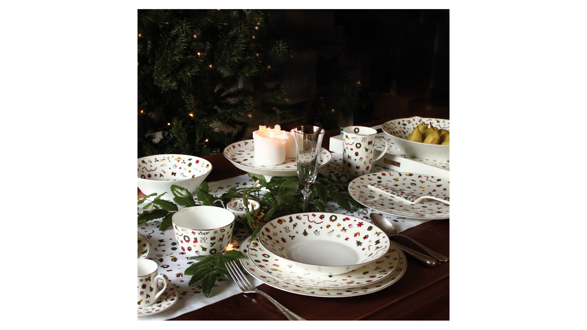 10668235 Taitu Тарелка закусочная Taitu "Новый год" 23см Фарфор  - Вид №2