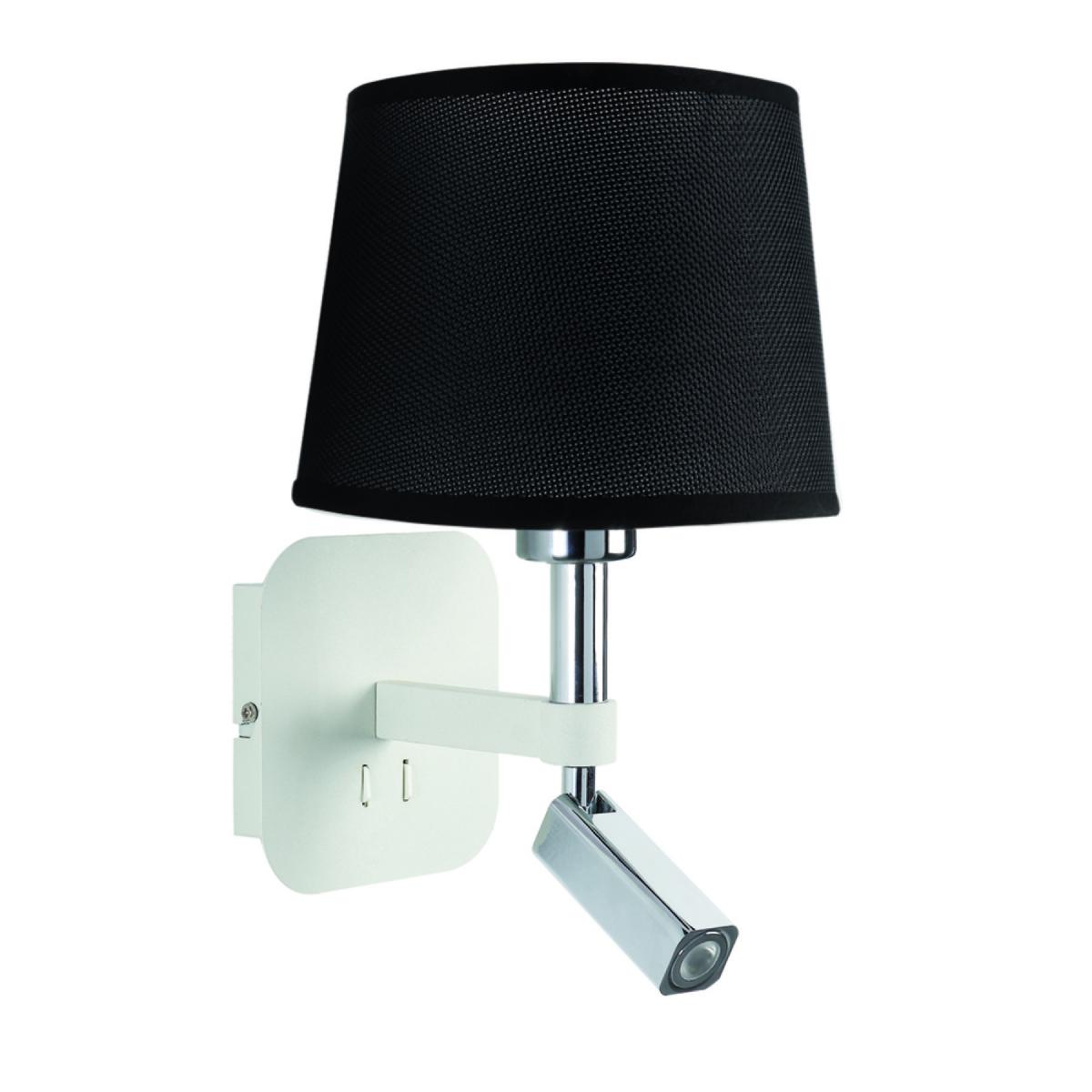 089956 Бра 5316+5238 черный абажур, белая основа Mantra Habana - Вид №2