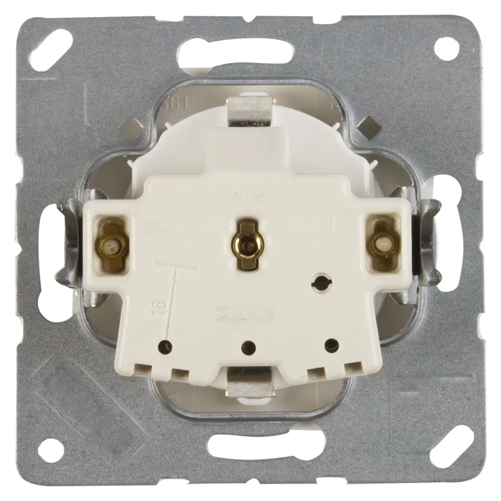 Розетка Jung EcoProfi с заземлением есть шторки цвет белый STLM-2058106 - Вид №2