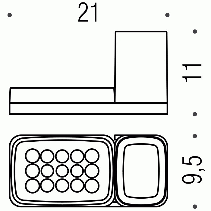 W4272 Стаканчик с мыльницей COLOMBO TIME Colombo Design - Вид №2