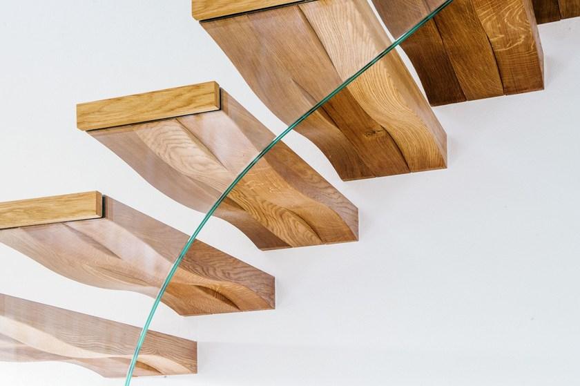 Siller Treppen Г-образная консольная лестница из стекла Wave sun-id-1451463 - Вид №6