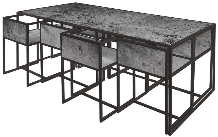 MOMENTI Прямоугольный стол из крашеного металла Crazy home furniture - square collection sun-id-1489090 - Вид №2