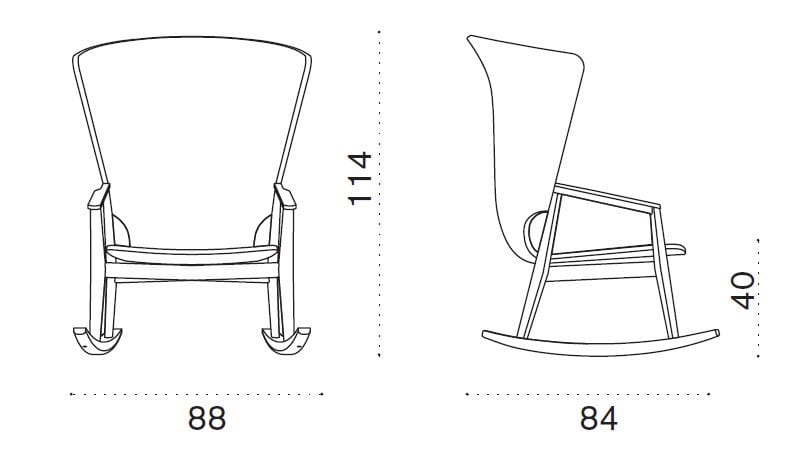 Тканевое кресло-качалка Ethimo Knit ARCH-00106246 - Вид №6