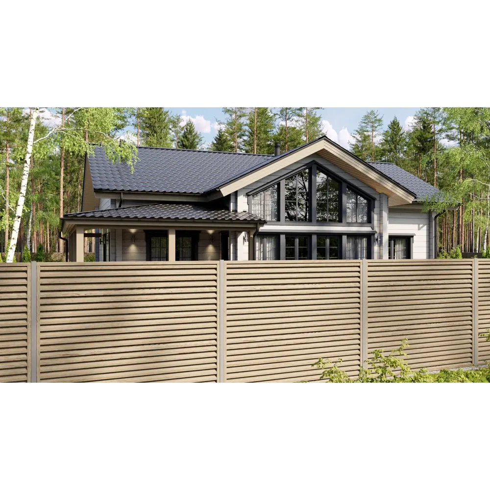 Santreyd Кавказ - забор-жалюзи с двусторонним дизайном 2×2.5 м 88698258 нет STLM-0959628 - Вид №3