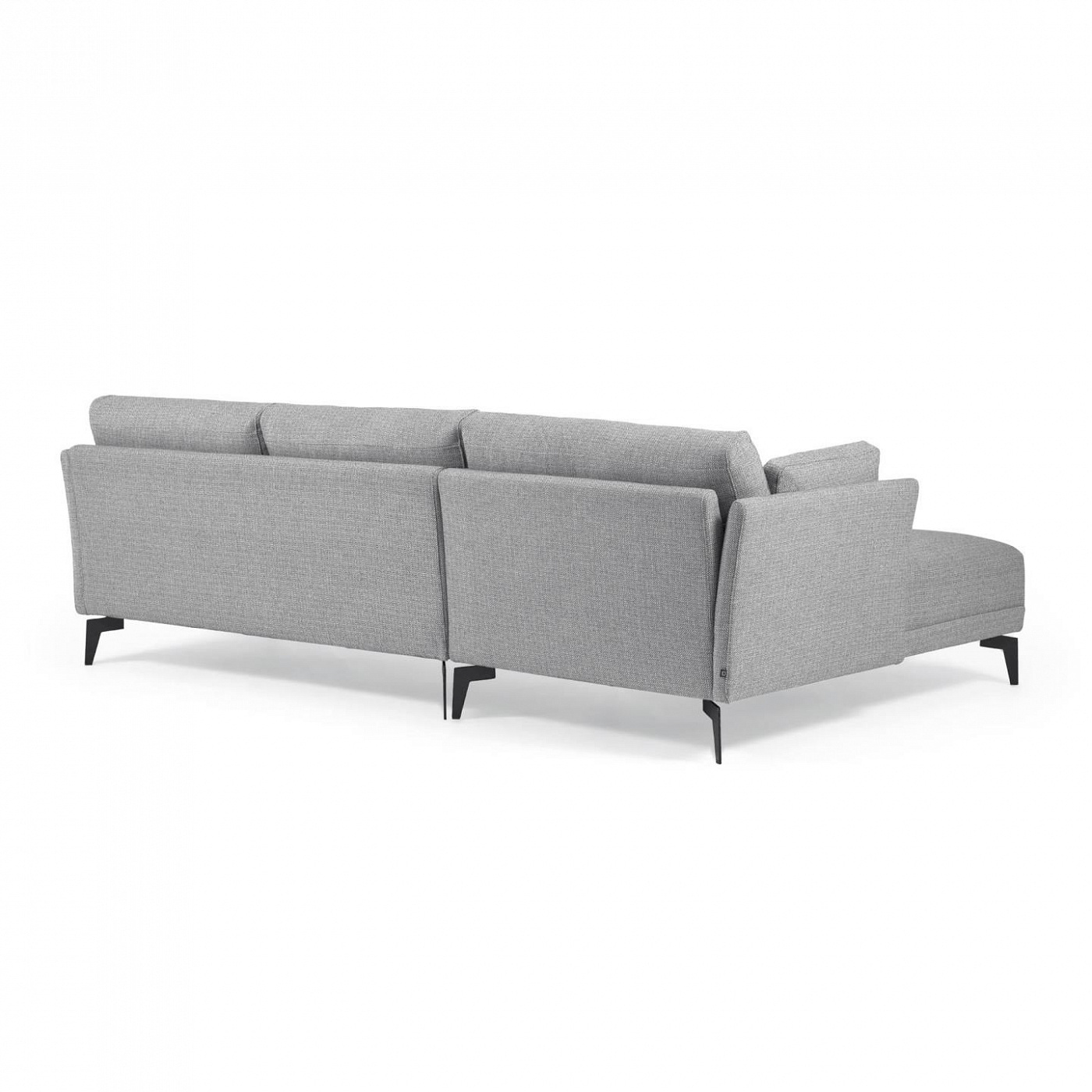 096053 Диван 3-местный с левым шезлонгом серый 260 см La Forma Gilma 