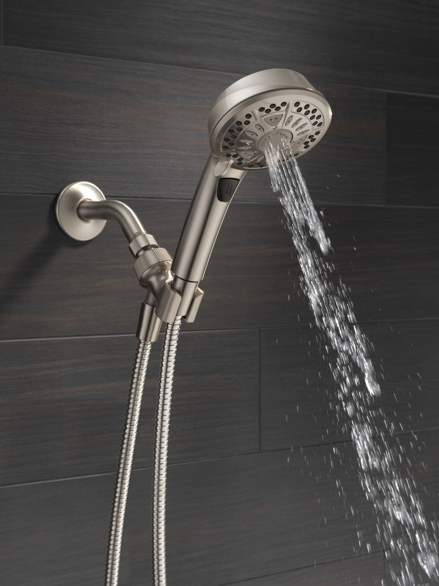 75601SN 7 Настройка ручного душа Delta Faucet Universal Showering Матовый никель Spotshield  - Вид №4