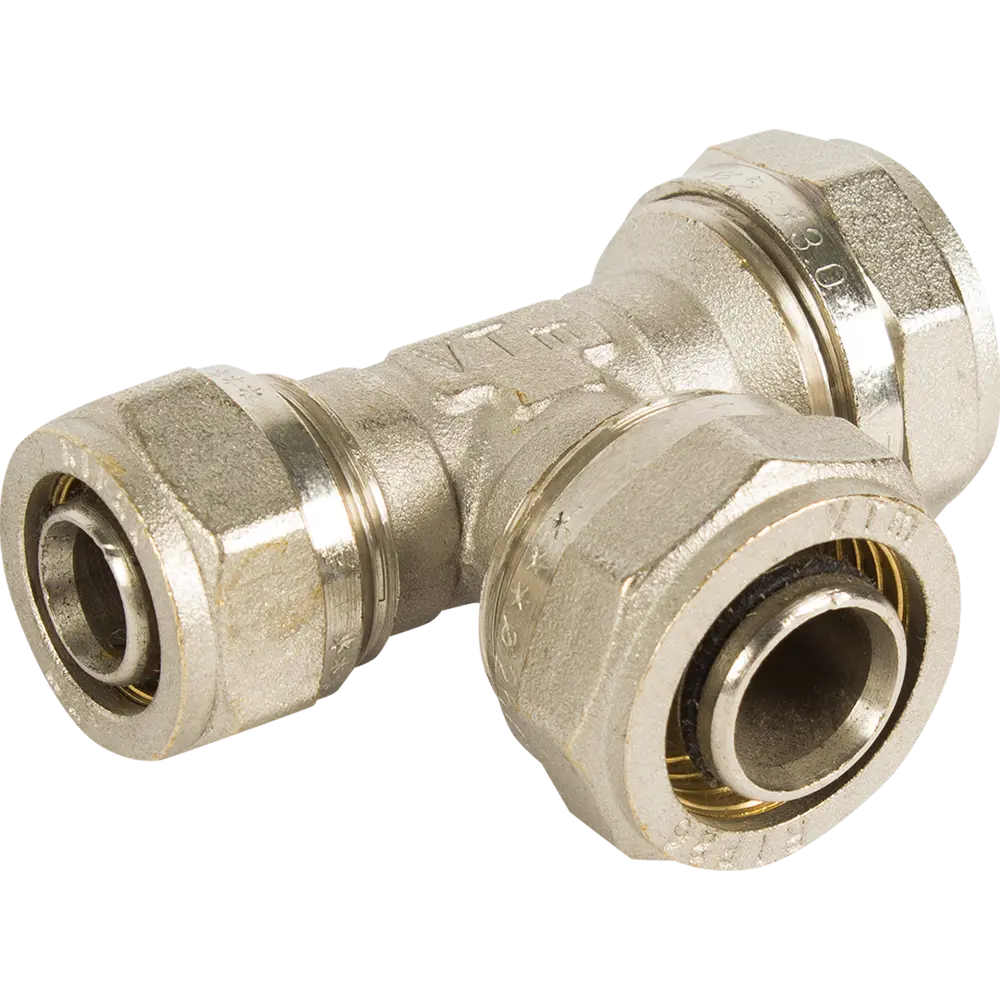 Тройник переходной Valtec 26x26x20 мм никелированная латунь VTM.331 10518436 STLM-2088288 