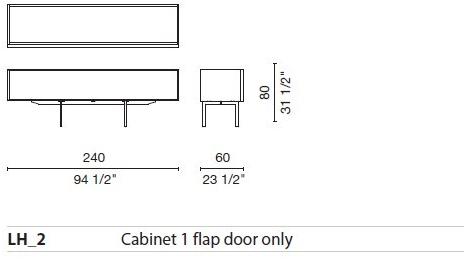 Cappellini Комод из фанерованной древесины с распашными дверцами Lochness sun-id-1493825 - Вид №5