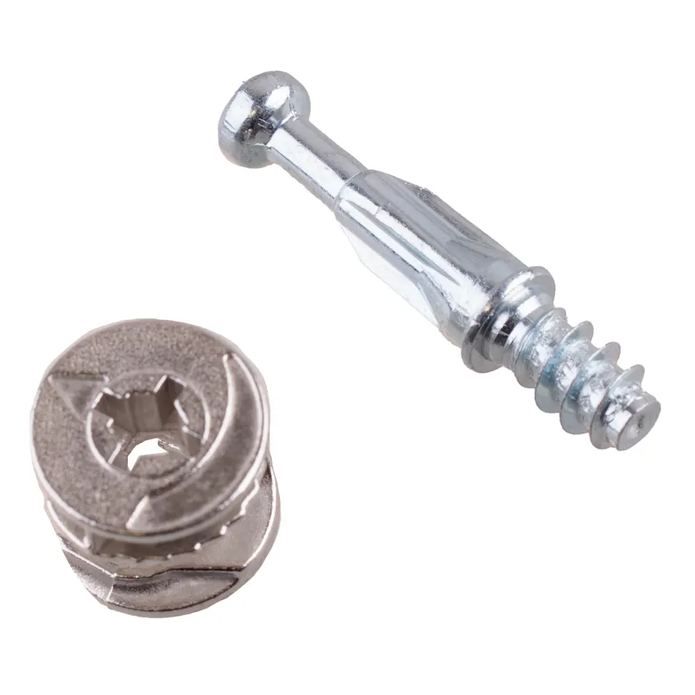 Набор эксцентриковых стяжек 18x24 мм сталь серебристый 4 шт. 89442766 Santreyd STLM-1582260