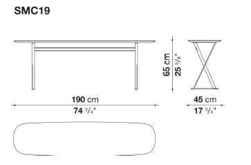 Овальная консоль Maxalto пафос ARCH-00032852 - Вид №5