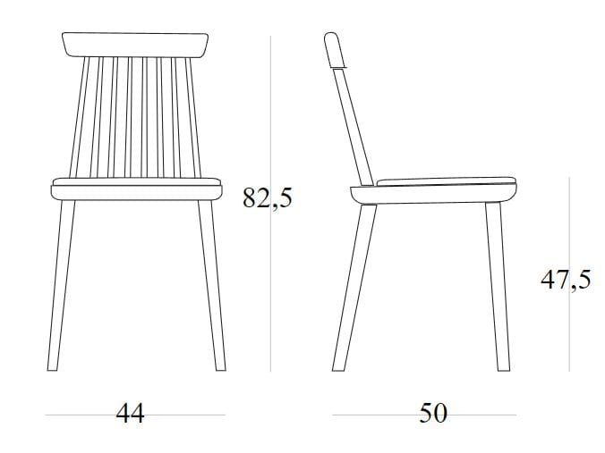 Стул из ясеня с мягким сиденьем SIPA ARCH-00107806 - Вид №8