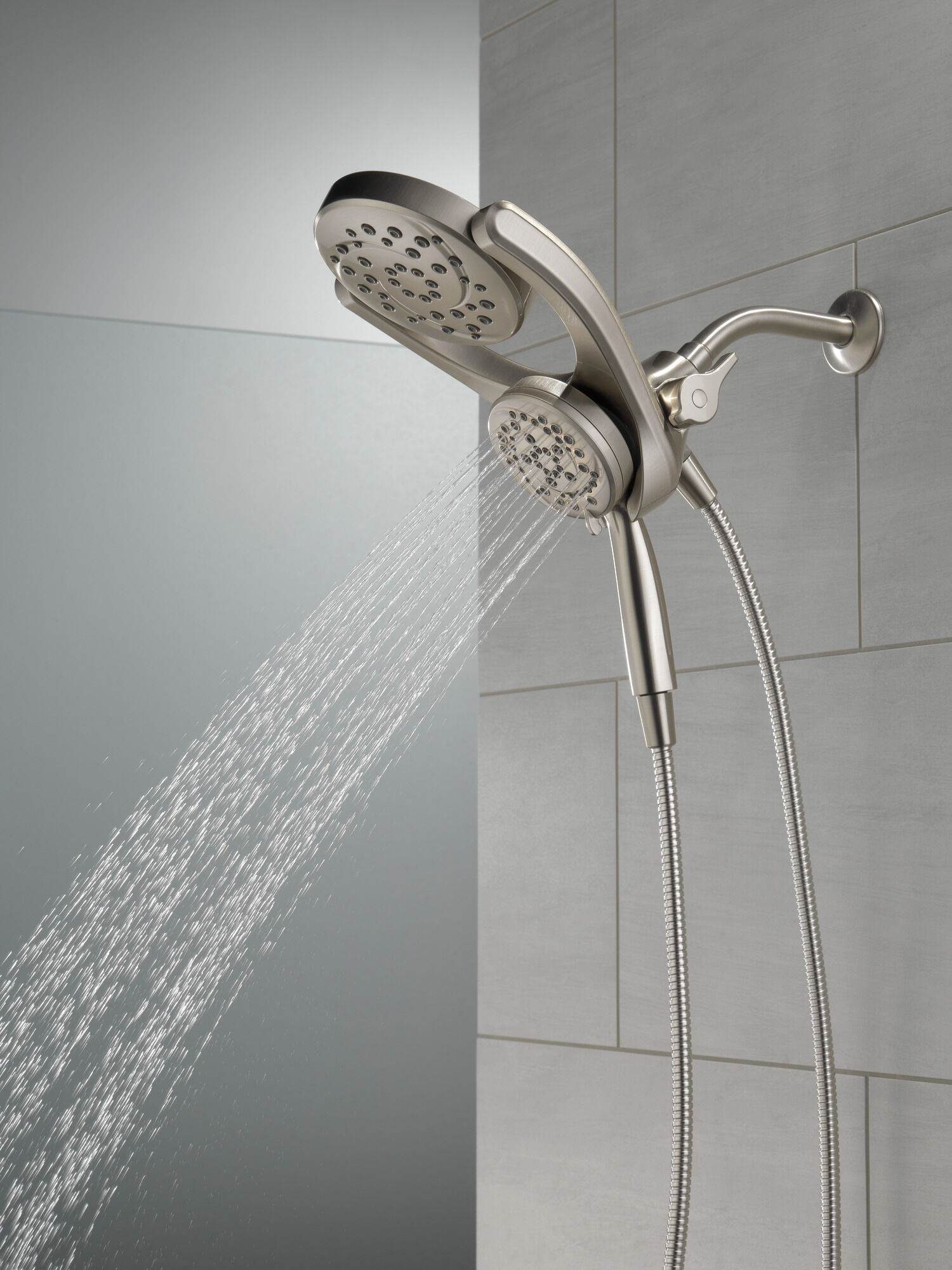 HydroRain® 4-настройка душевая лейка два в одном Delta Faucet 75699SN - Вид №16