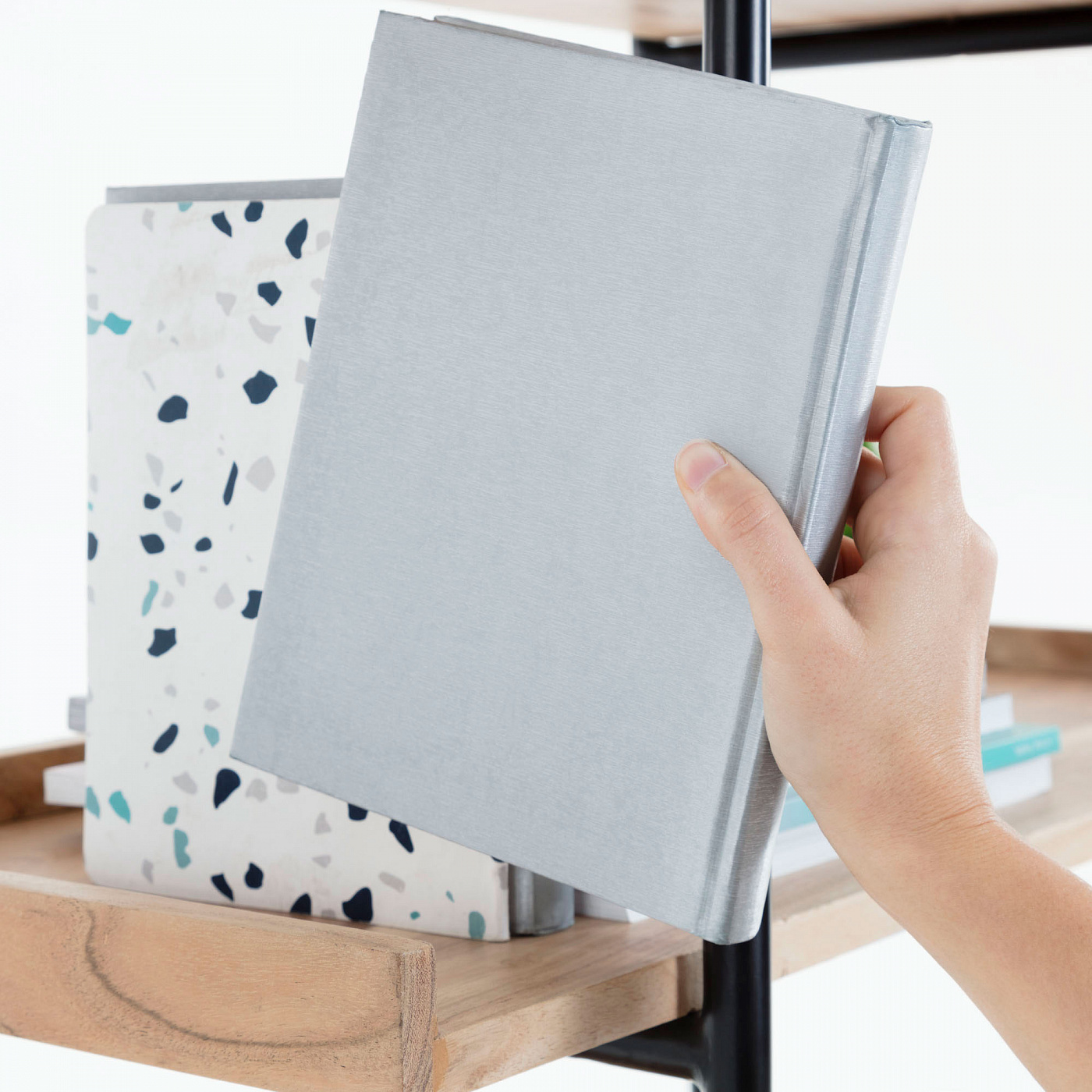 071789 Большой стеллаж 80x187 акация La Forma Basi  - Вид №4