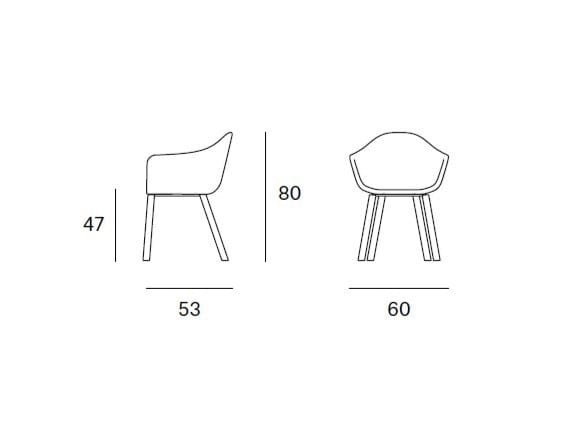 Тканевый стул с подлокотниками Blasco&Vila Nomad ARCH-00137198 - Вид №5