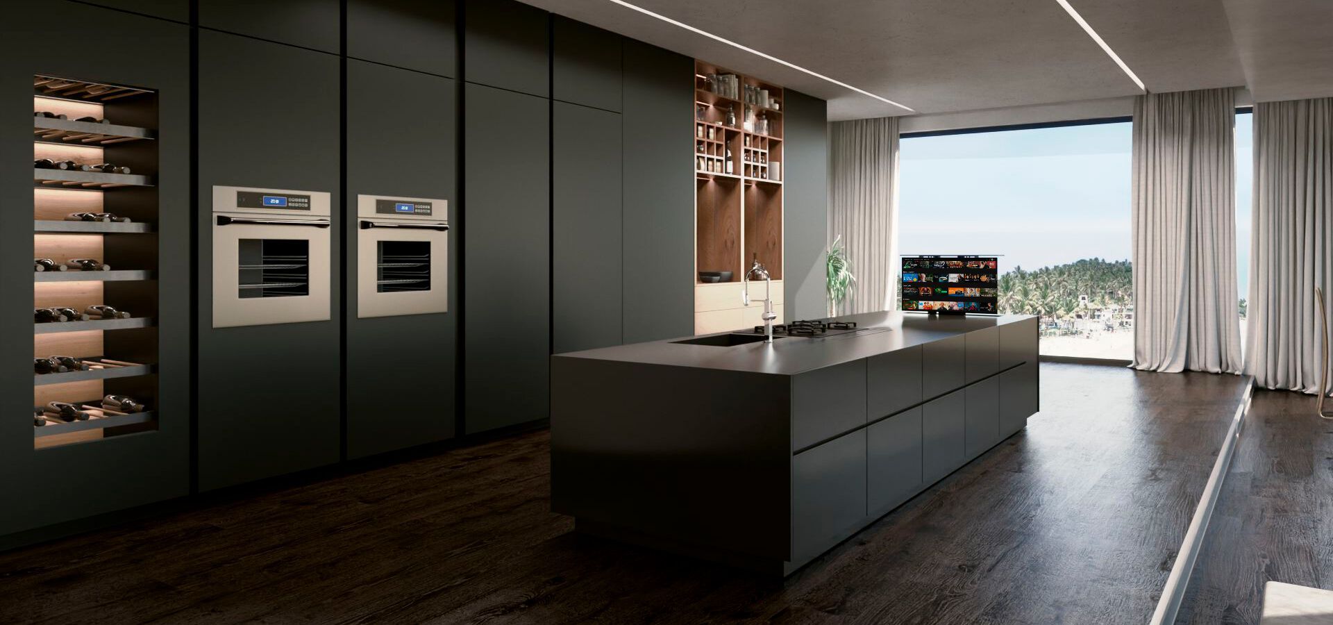 Утопленная моторизованная подставка для монитора / телевизора EKINEX Revélo ARCH-00148995 - Вид №5