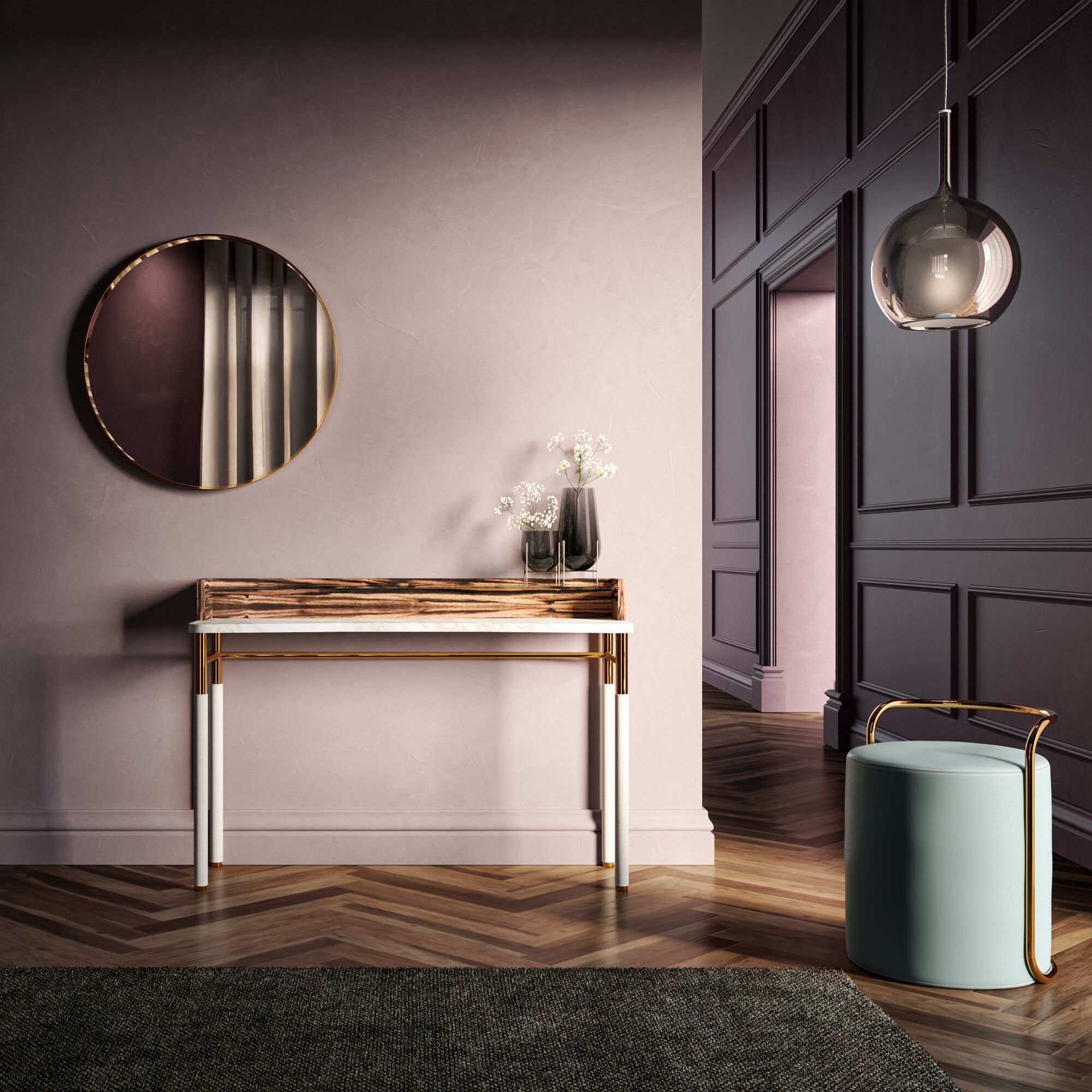 Круглый пуф из ткани или кожи Former In Italia LORD ARCH-00118488 - Вид №1