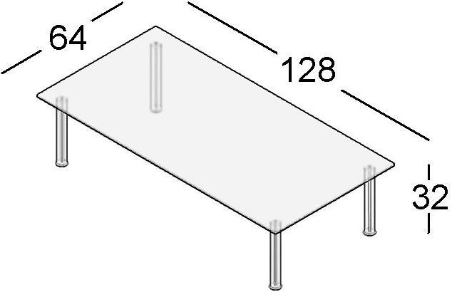 Luxy Низкий прямоугольный журнальный столик Cube sun-id-1352782 - Вид №4