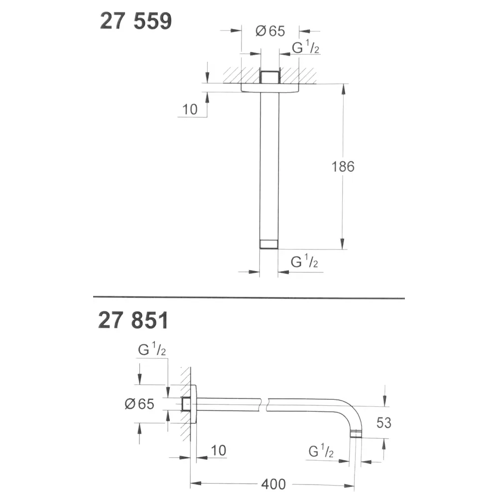 Излив для верхнего душа Grohe Tempesta 81971413 STLM-2193661  - Вид №6