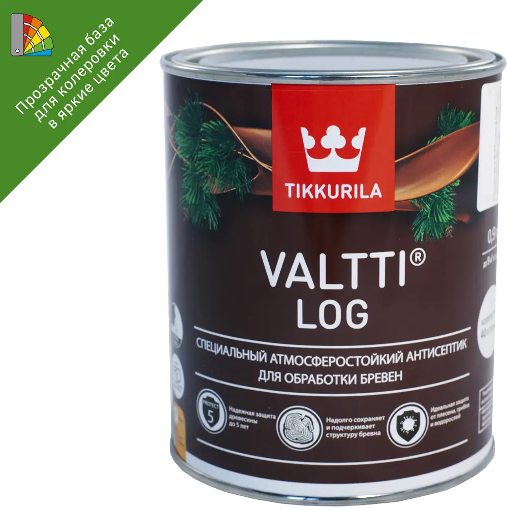 Tikkurila Valtti Log - Антисептик для защиты деревянных фасадов с колеровкой 82115531 STLM-0019437