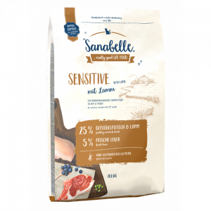 ПР0035432 Корм для кошек Sensitive с ягнёнком сух. 10кг SANABELLE