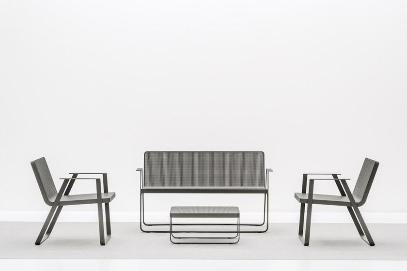 Terraforma Квадратный алюминиевый садовый столик Makemake Mktb606al/1 - mktb606al/2 - Вид №3